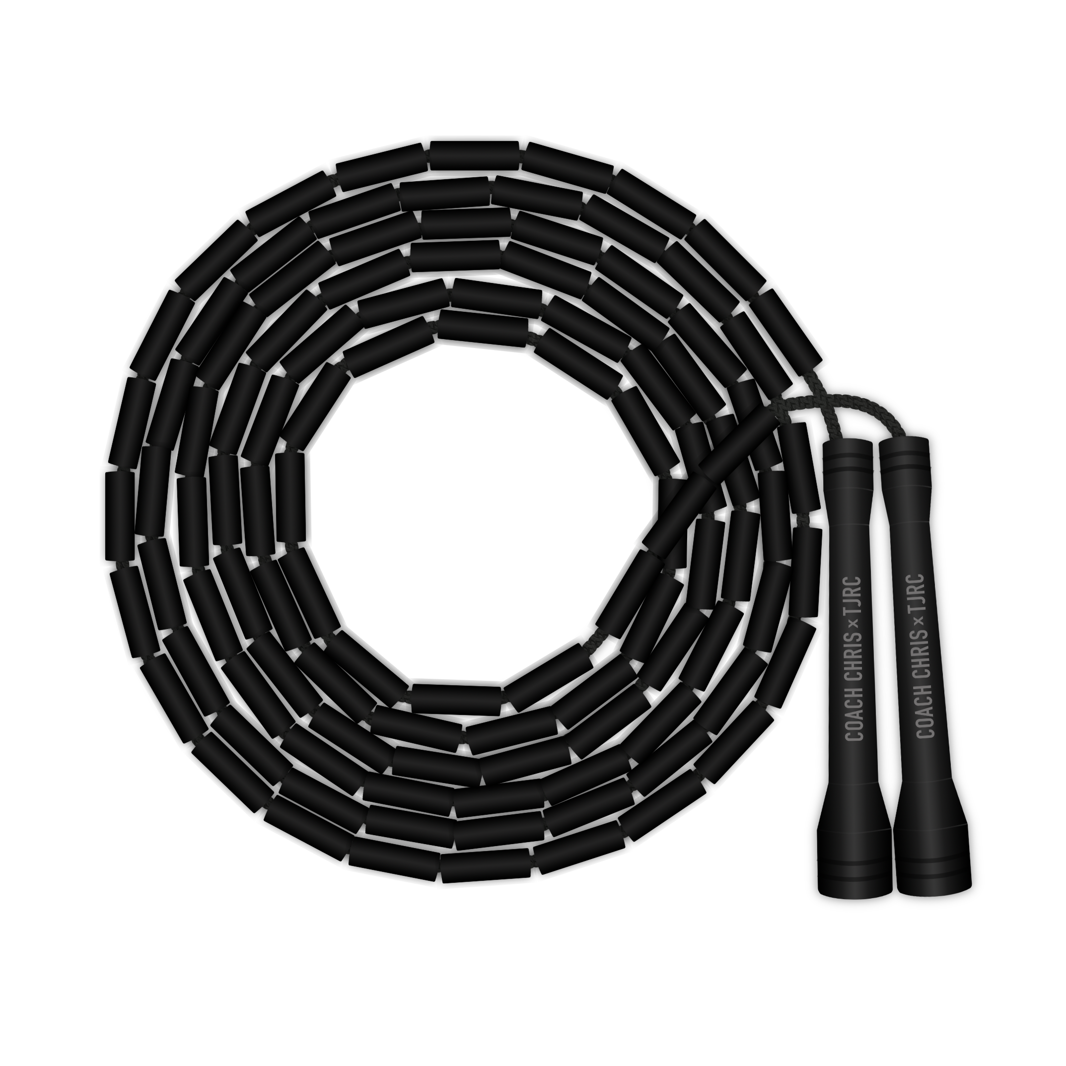 Obsidian Beaded Rope - Coach Chris | The Jump Rope Company
